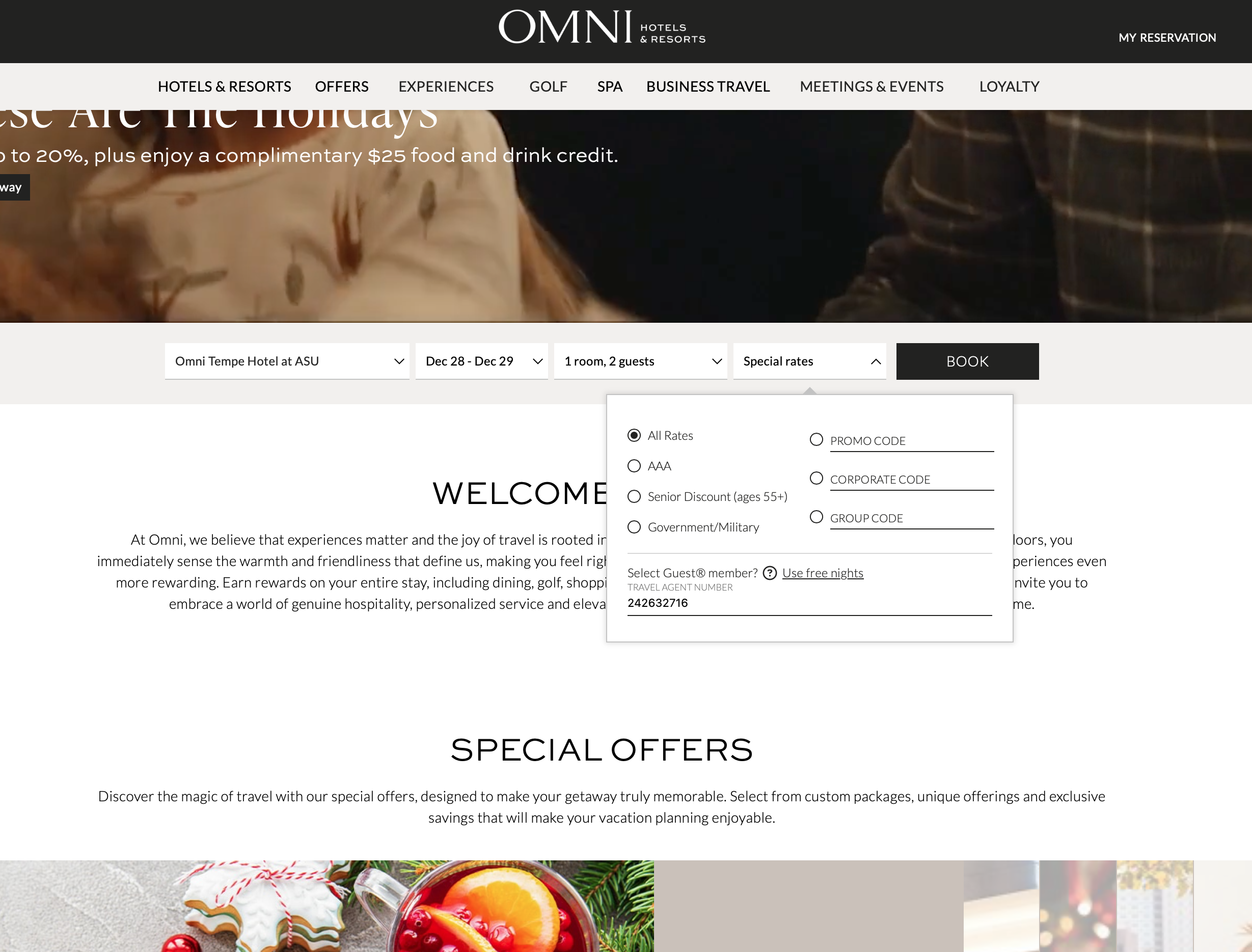 Omni Hotels & Resorts step 1